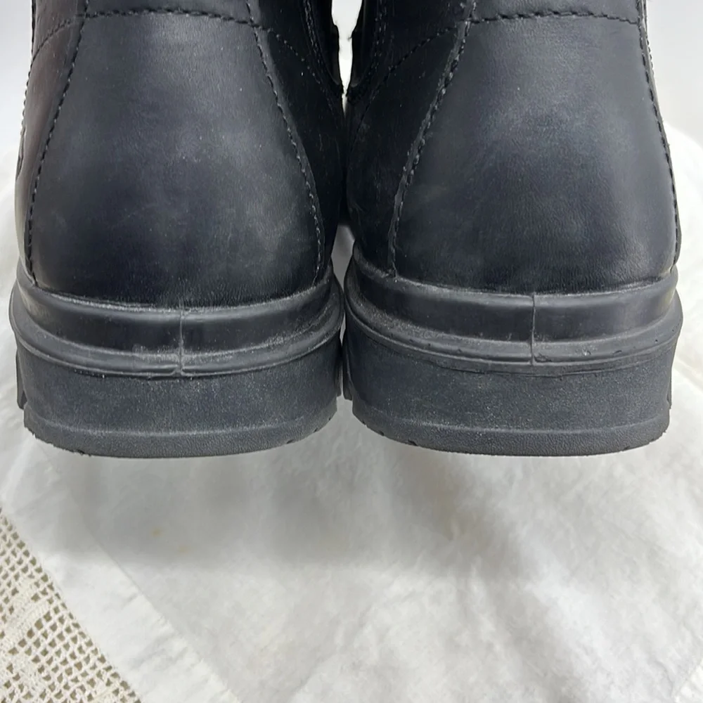 WOLVERINE Black Leather EPX Romeo Safety Toe boots, Size 12 - Picture 5 of 11